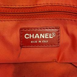 Chanel Tote Bag New Travel Nylon Red Women's