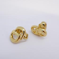 Christian Dior Earrings CD GP Plated Gold Women's