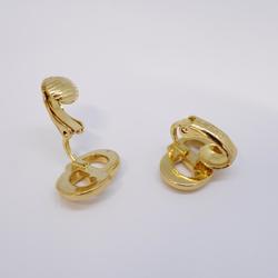 Christian Dior Earrings CD GP Plated Gold Women's