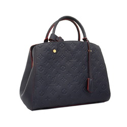 Louis Vuitton Handbag Monogram Empreinte Montaigne MM M42746 Marine Rouge Ladies