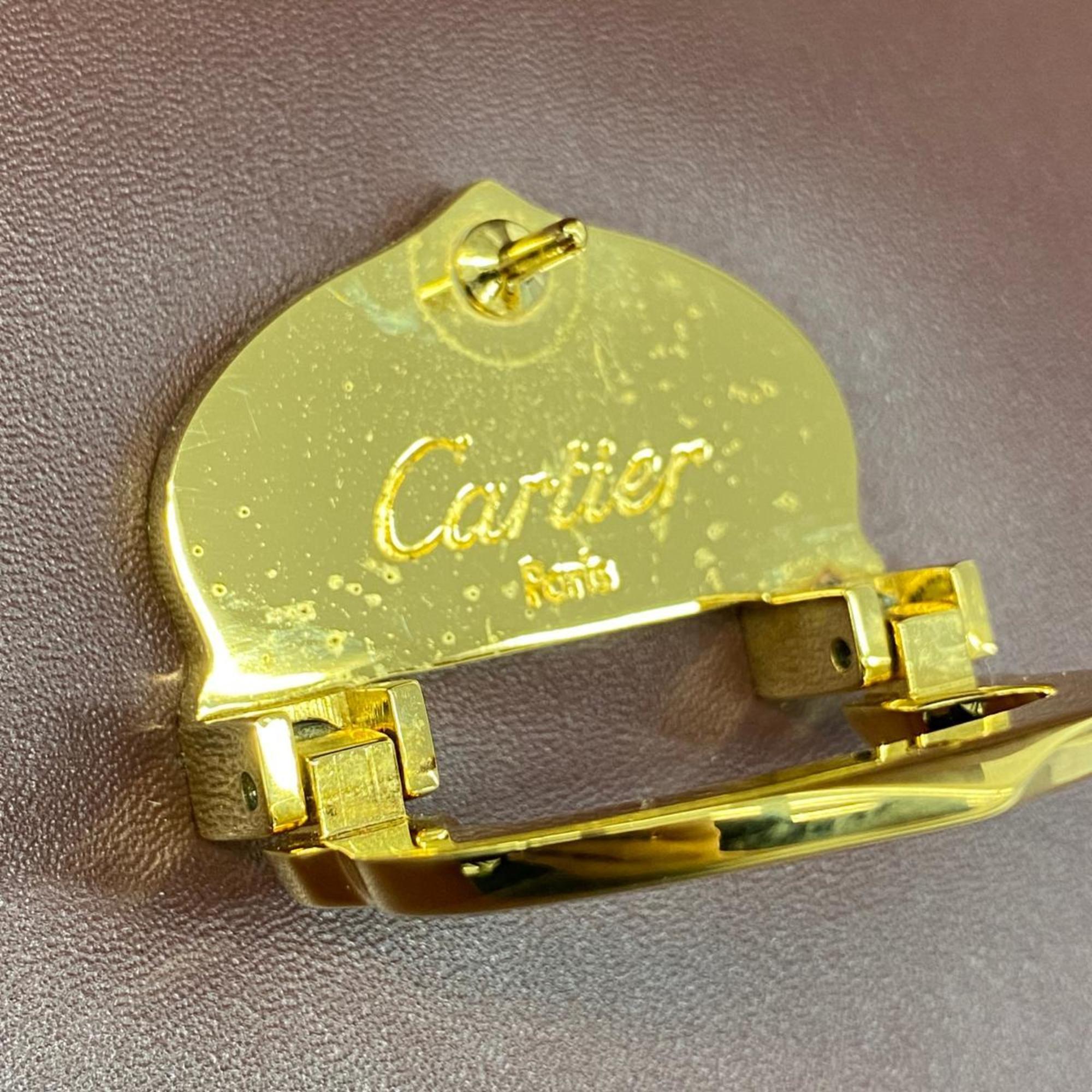 Cartier Shoulder Bag Must Leather Ladies