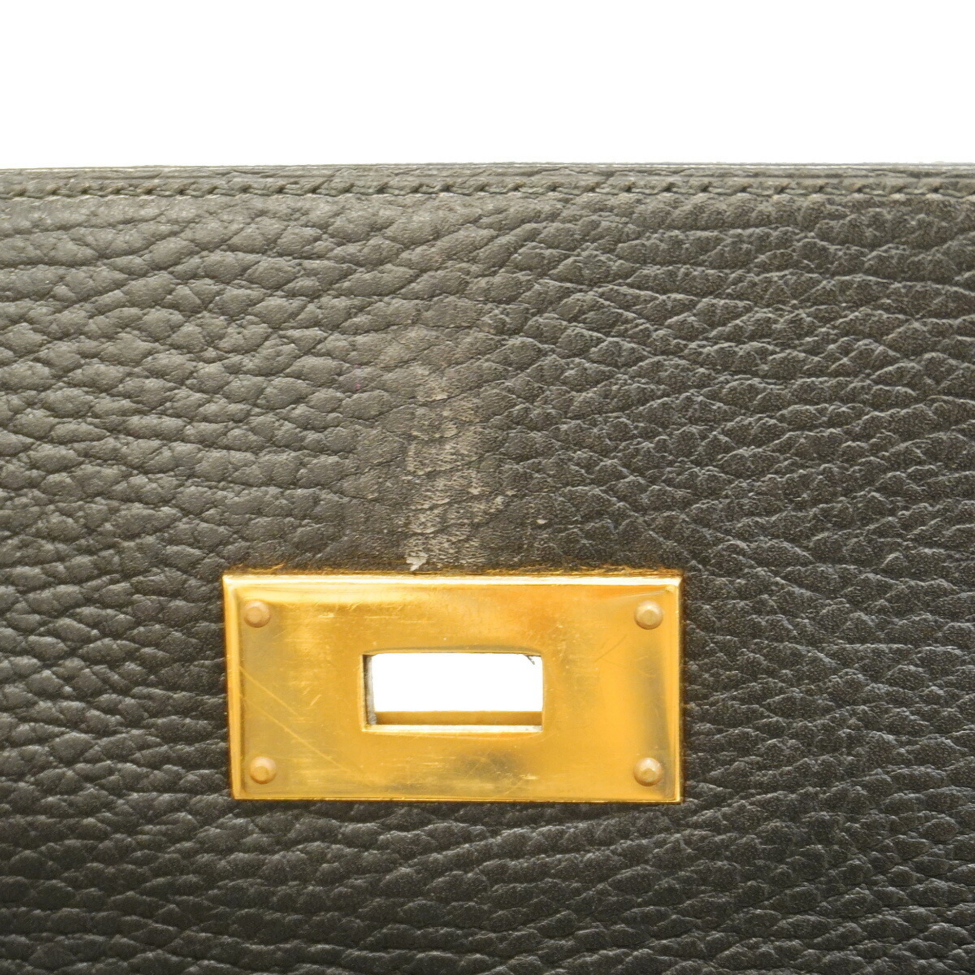 Hermes handbag Kelly 40 with 〇W stamp, Ardennes, black, for women