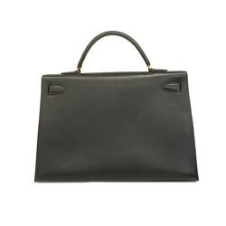 Hermes handbag Kelly 40 with 〇W stamp, Ardennes, black, for women