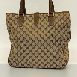 Gucci Tote Bag GG Canvas New Jackie 145818 Brown Women's