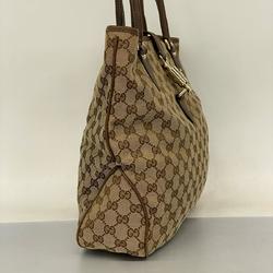 Gucci Tote Bag GG Canvas New Jackie 145818 Brown Women's