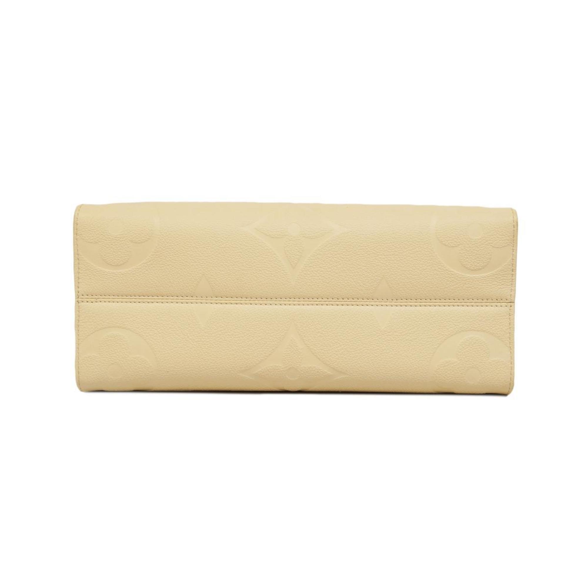 Louis Vuitton Handbag Monogram Empreinte On the Go M46531 Creme Ladies