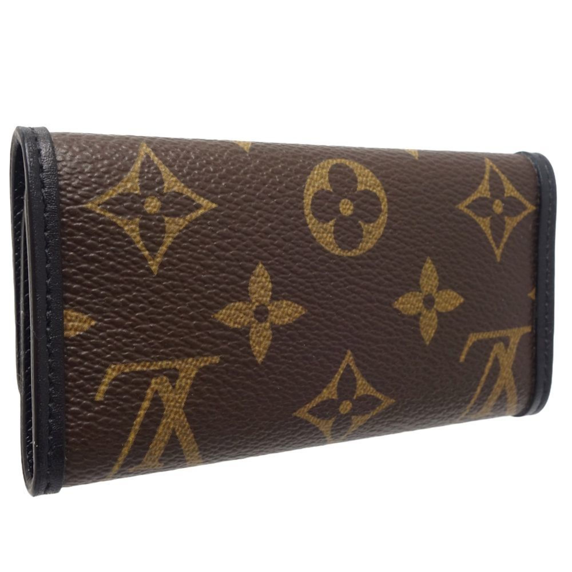 LOUIS VUITTON Louis Vuitton Key Case M60165 Multicle 6 6-ring Brown Black 180691