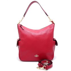 COACH 6152 2Way Bag Leather Red 351573