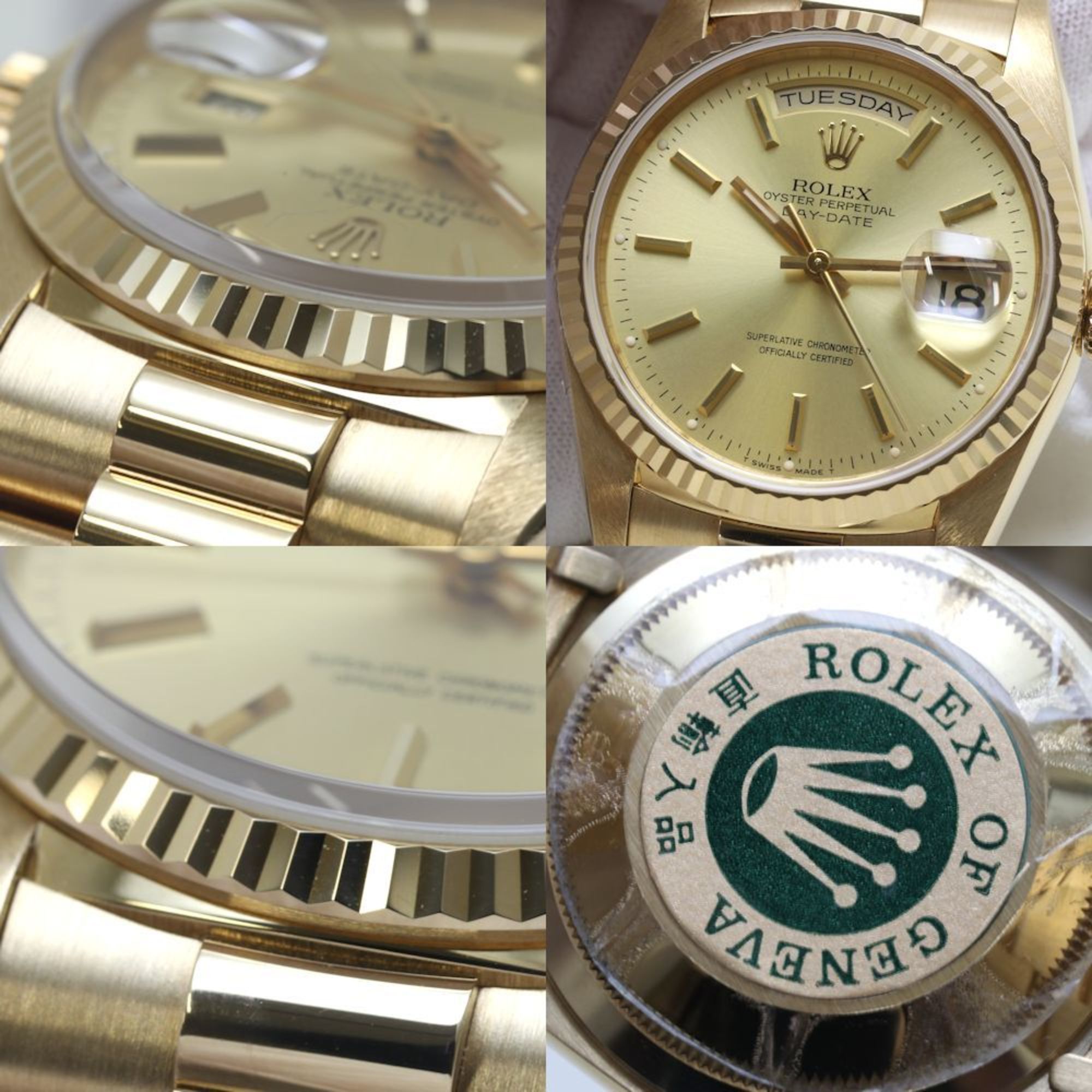 ROLEX Rolex Day-Date 18238 K18YG Yellow Gold Men's 39581 Watch