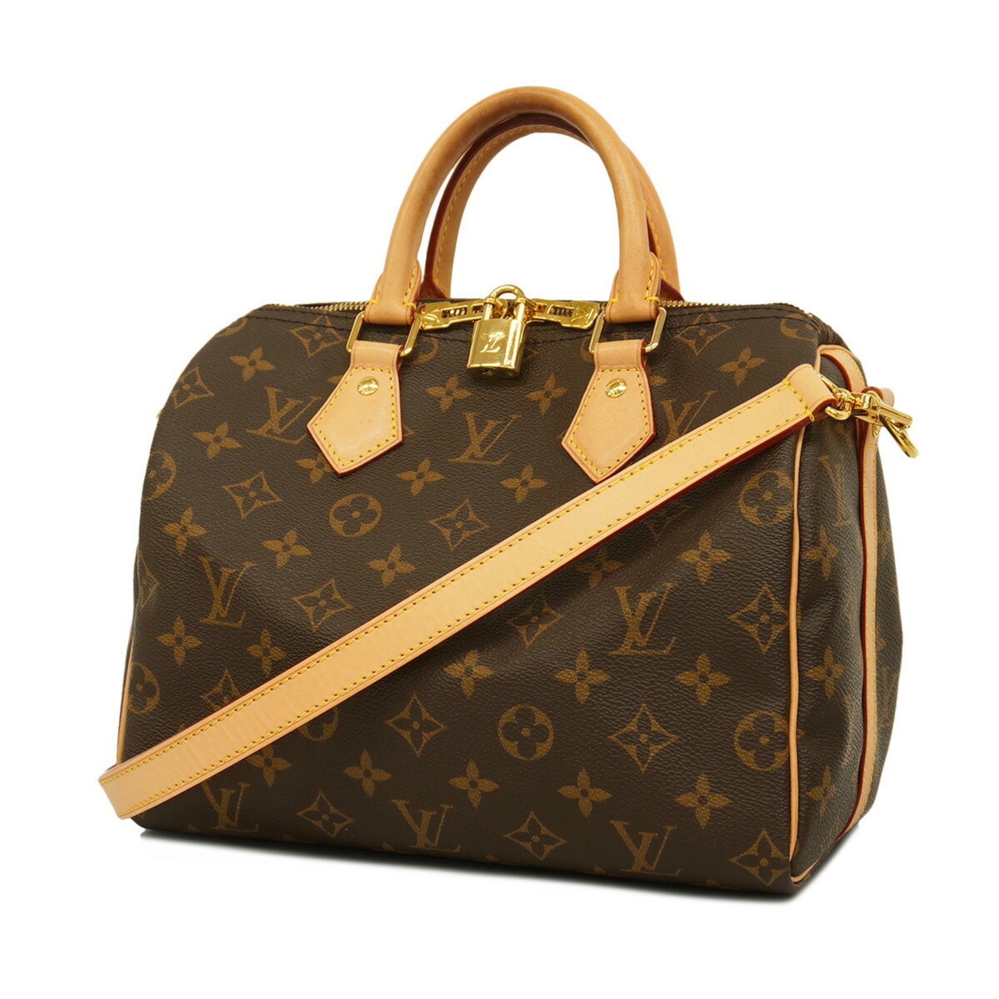 Louis Vuitton Handbag Monogram Speedy Bandouliere 25 M46977 Brown Women's