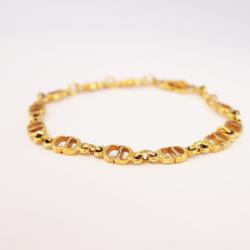 Christian Dior Bracelet CD GP Plated Gold Women's