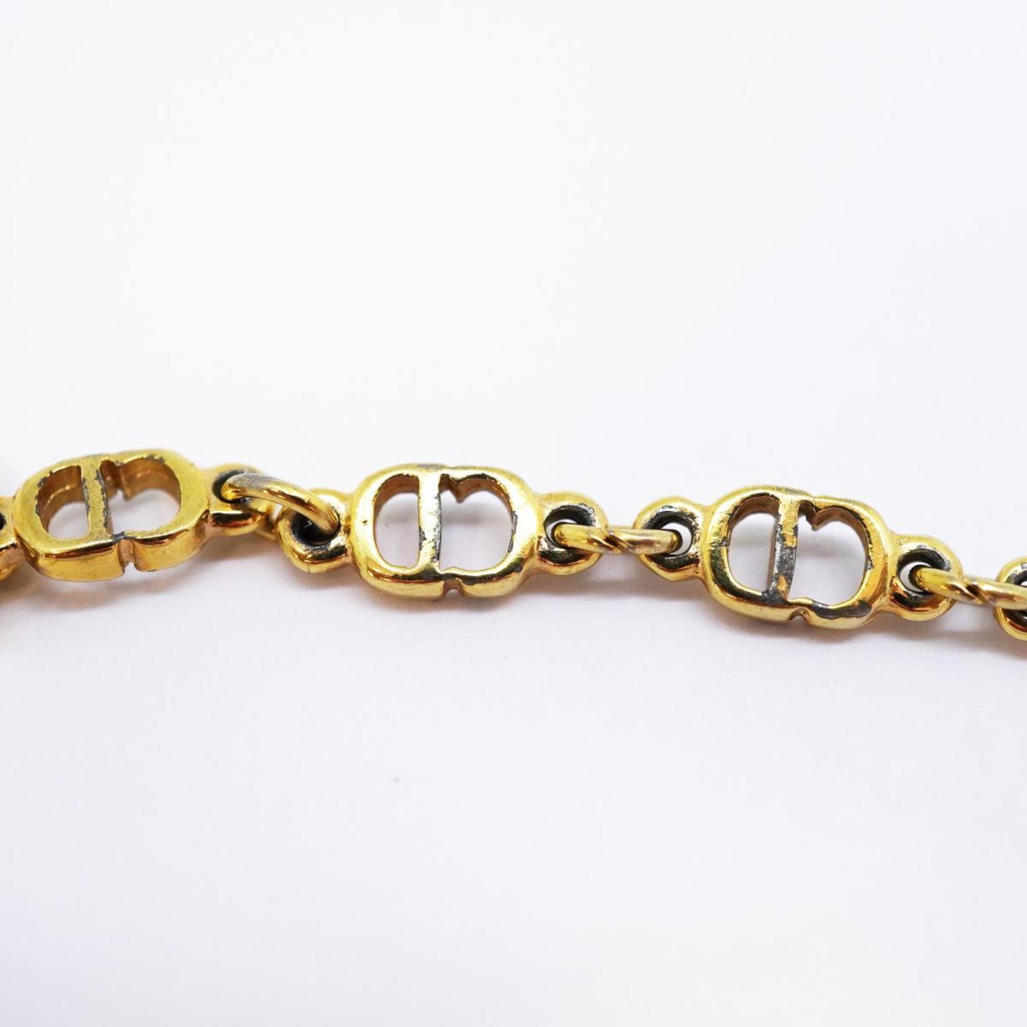 Christian Dior Bracelet CD GP Plated Gold Women's