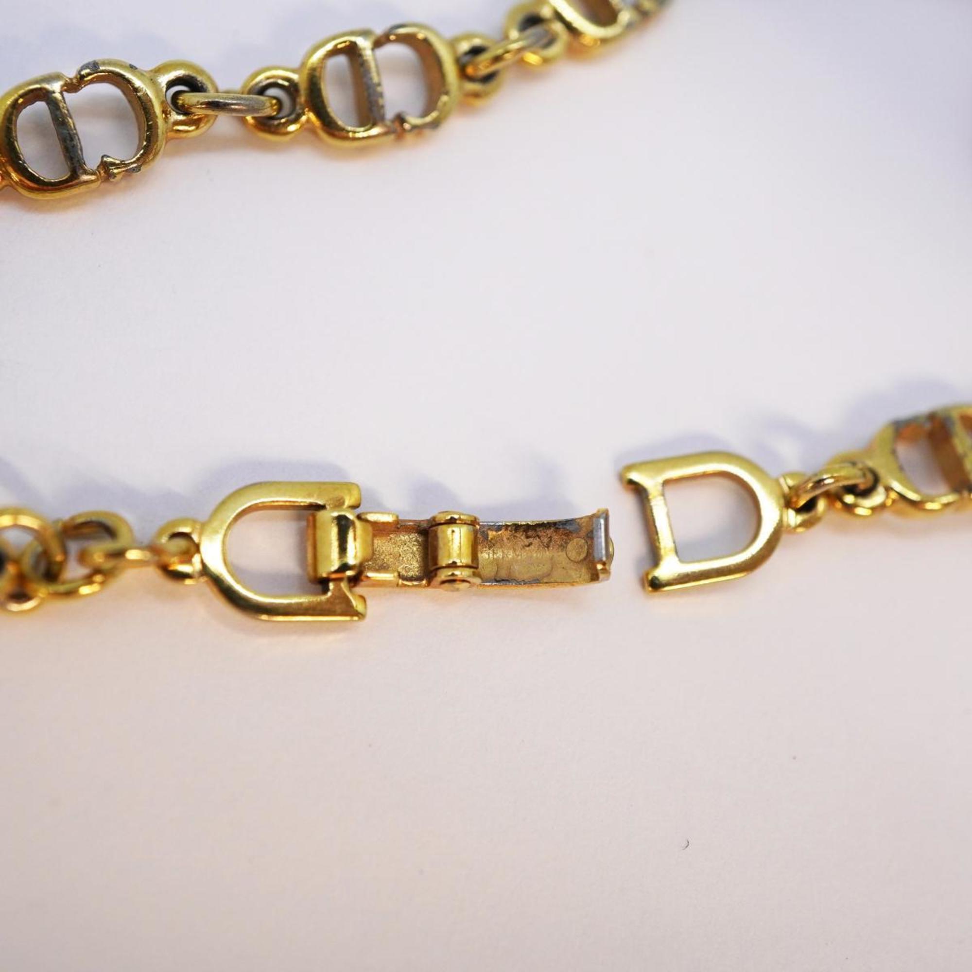 Christian Dior Bracelet CD GP Plated Gold Women's