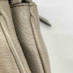 Prada shoulder bag leather beige ladies