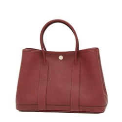 Hermes Garden TPM 30 Tote Bag Country Rouge Grenat X Engraved