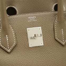 Hermes Birkin 30 Handbag Togo Etoupe B Engraved