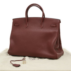 Hermes Birkin 40 Handbag Fjord Rouge Ash M Engraved