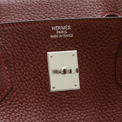 Hermes Birkin 40 Handbag Fjord Rouge Ash M Engraved