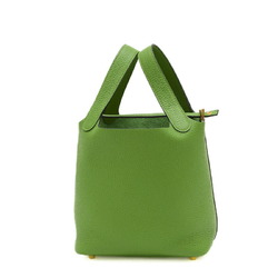 Hermes Picotin Lock PM 18 Handbag Taurillon Clemence Vert Yucca B Stamp