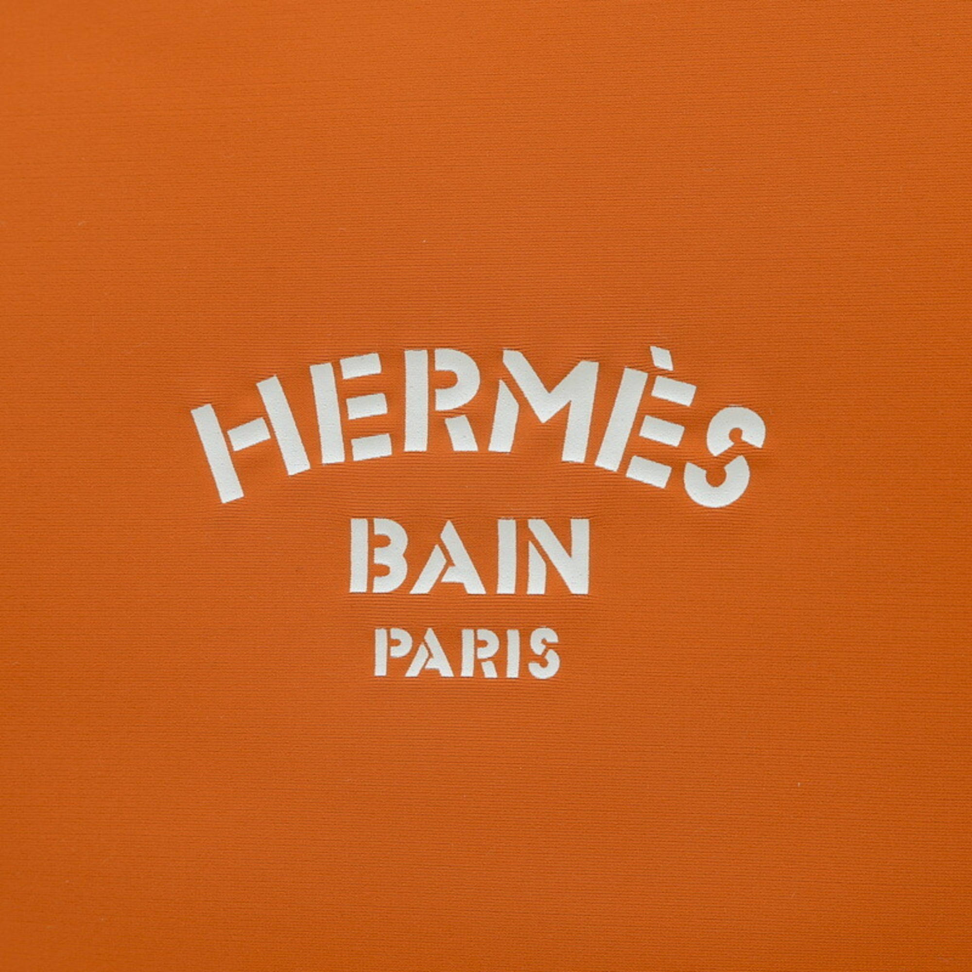 Hermes Trues Blatt GM Pouch Orange Clutch Bag