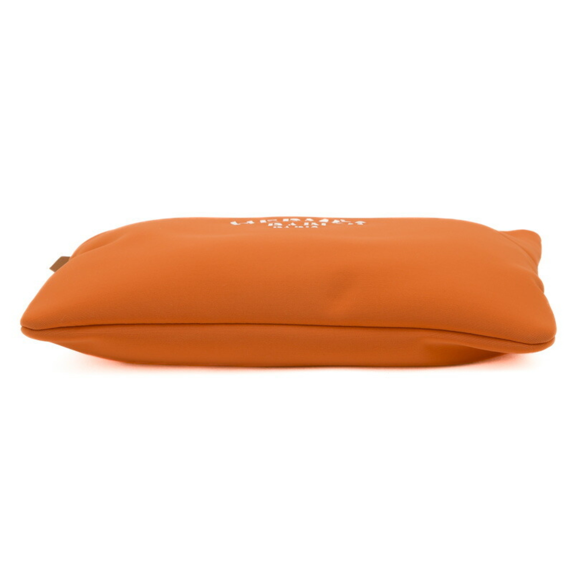 Hermes Trues Blatt GM Pouch Orange Clutch Bag