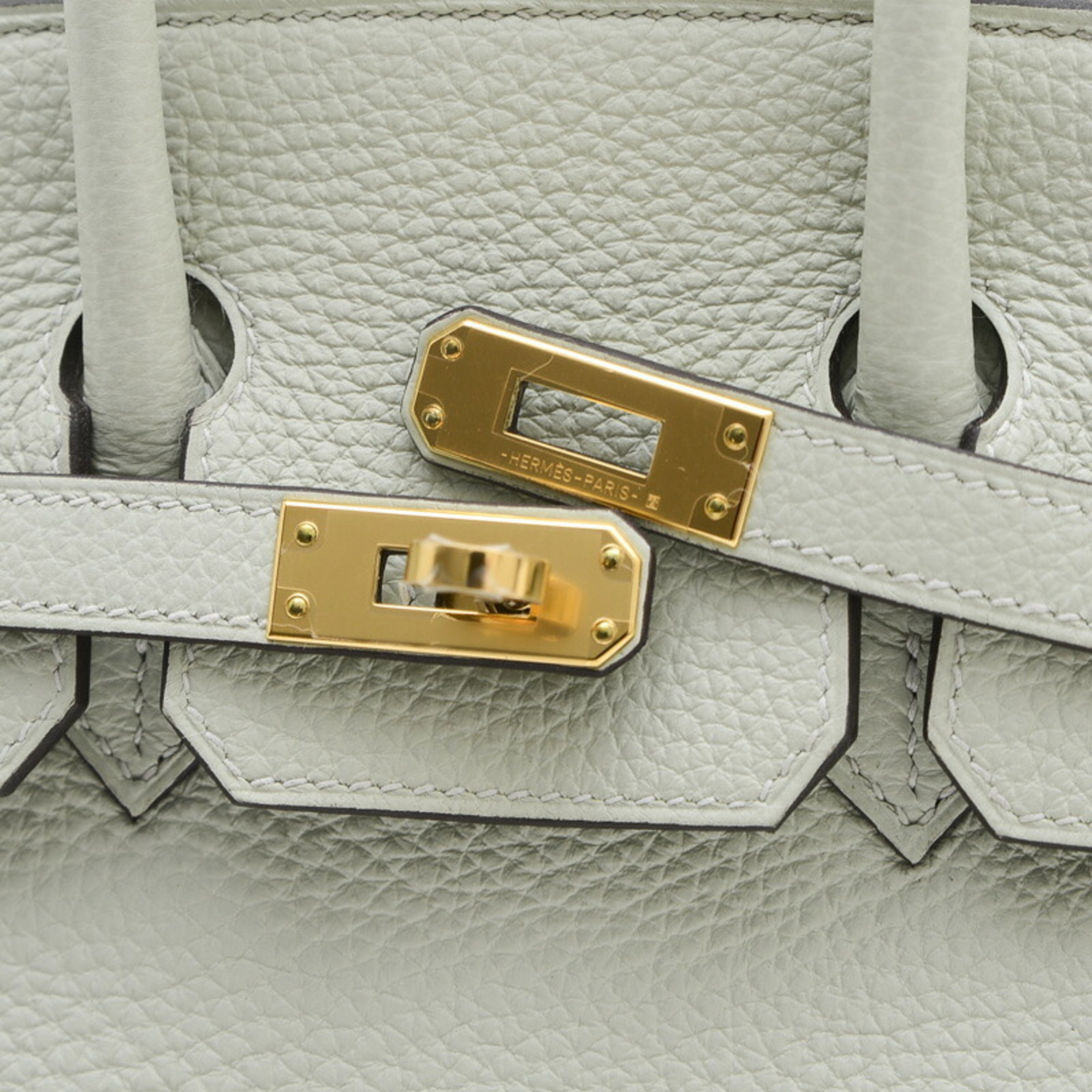 Hermes Birkin 25 Handbag Togo Greenevé B Stamp