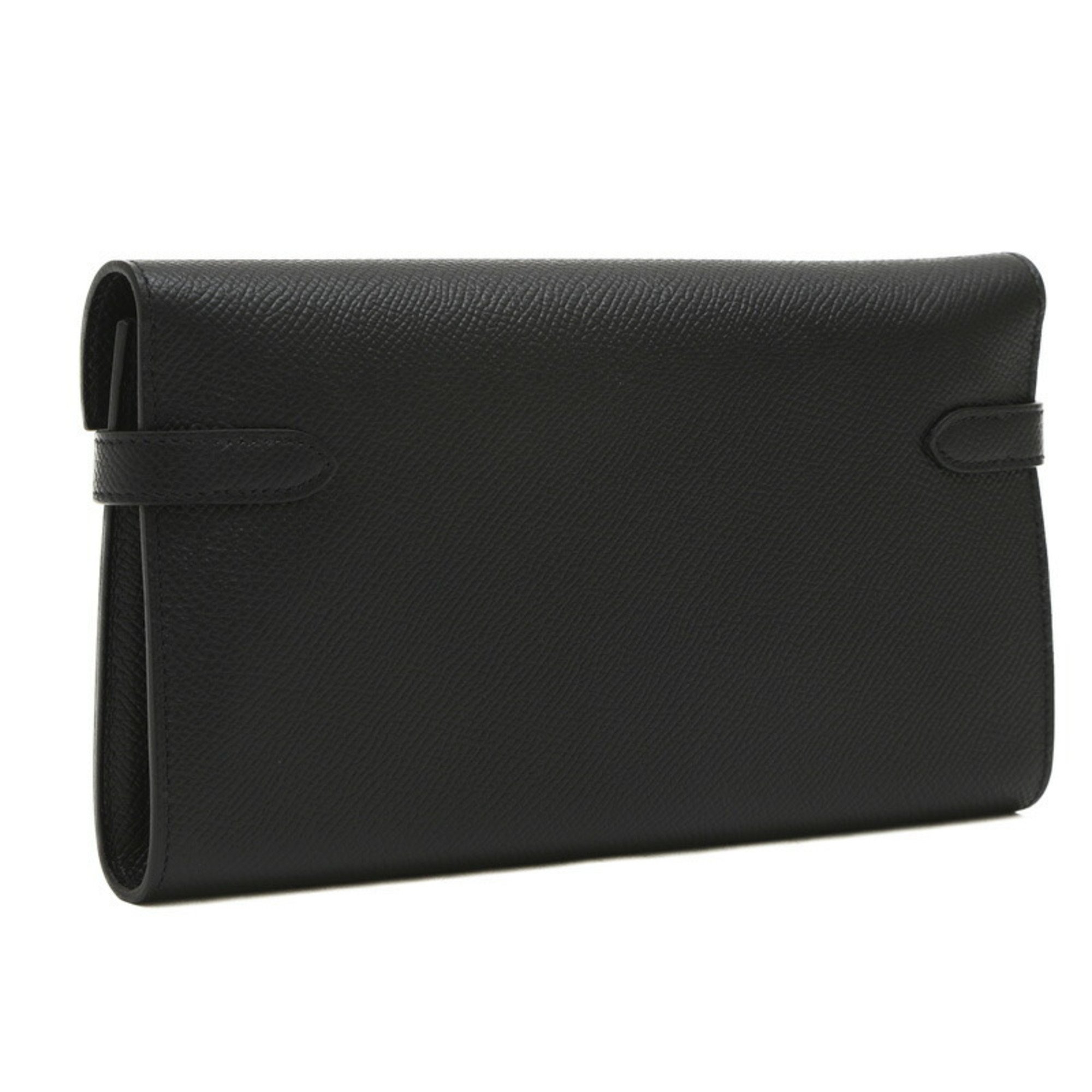 Hermes Kelly Wallet Long Epson Black B Stamp