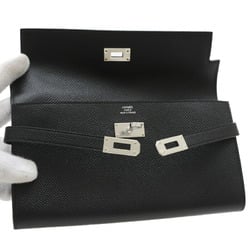 Hermes Kelly Wallet Long Epson Black B Stamp