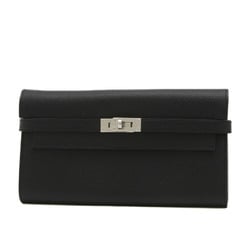 Hermes Kelly Wallet Long Epson Black B Stamp