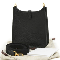 Hermes Evelyn TPM Amazon Shoulder Bag Taurillon Clemence Black W Stamp