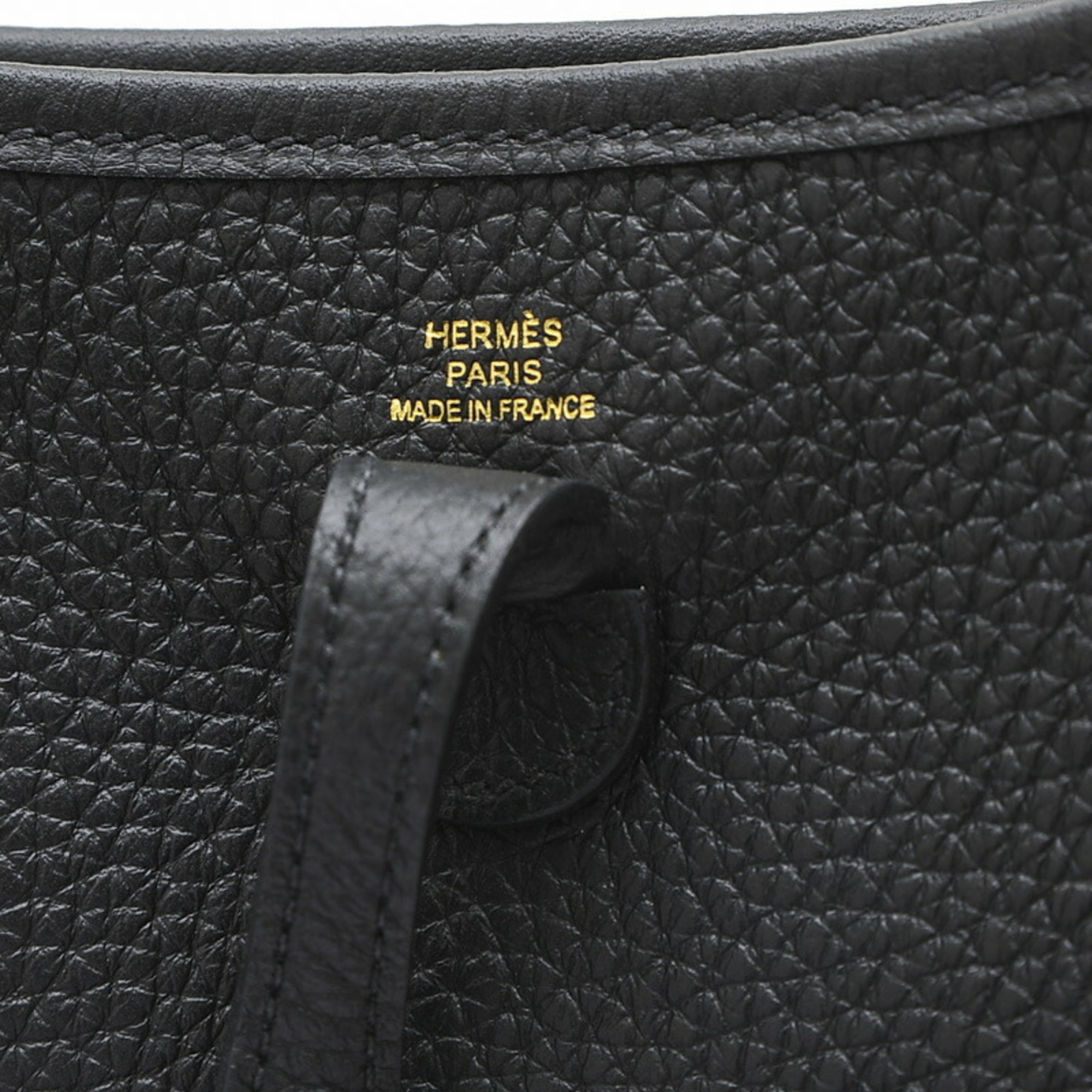 Hermes Evelyn TPM Amazon Shoulder Bag Taurillon Clemence Black W Stamp