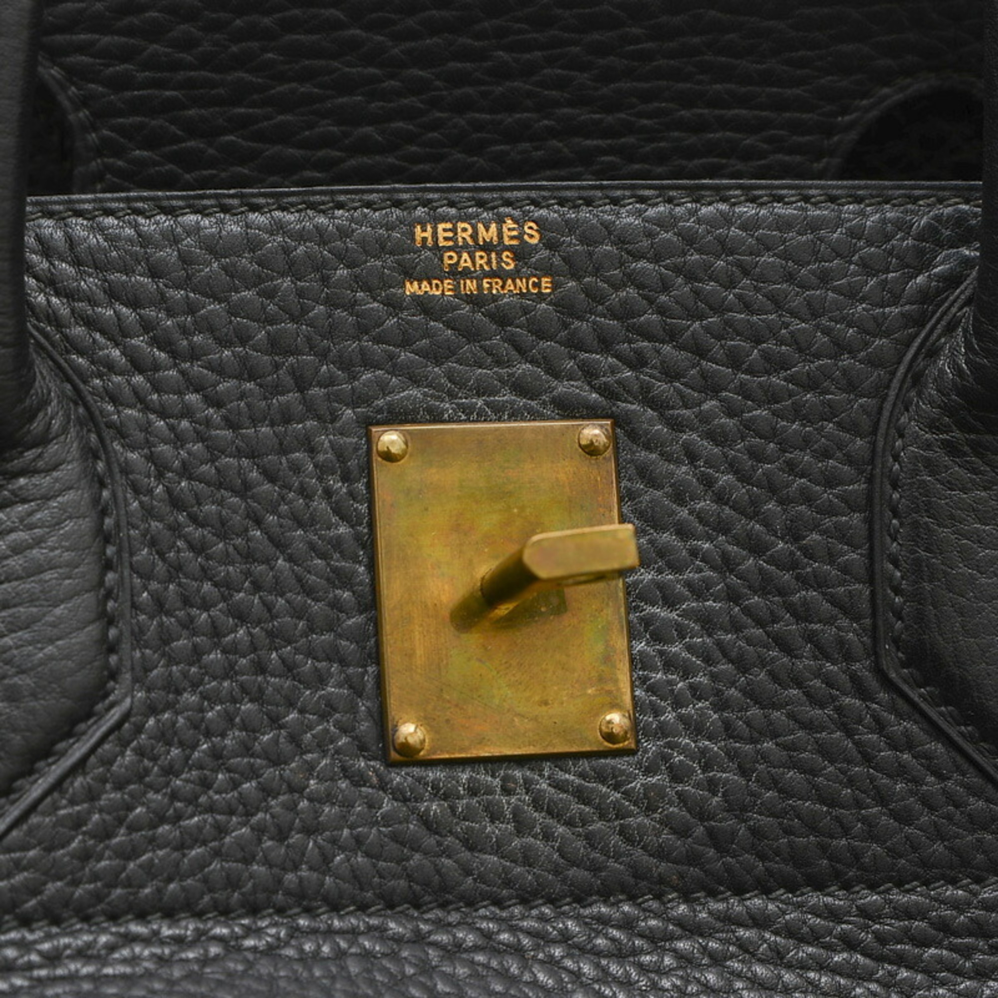 Hermes Haute Couture 45 Handbag Fjord Black V Stamp