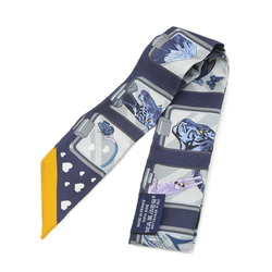 Hermes Twilly Scarf Story Marine 100% Silk