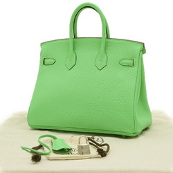 Hermes Birkin 25 Handbag Togo Vert Comic B Stamp