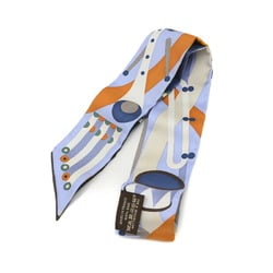 Hermes Twilly Scarf Parade en Fanfare Blue 100% Silk