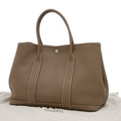 Hermes Garden PM 36 Tote Bag Negonda Etoupe X Engraved