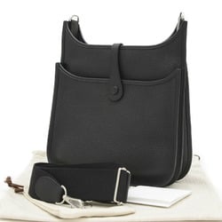 Hermes Evelyn 3 PM Shoulder Bag Taurillon Black B Stamp