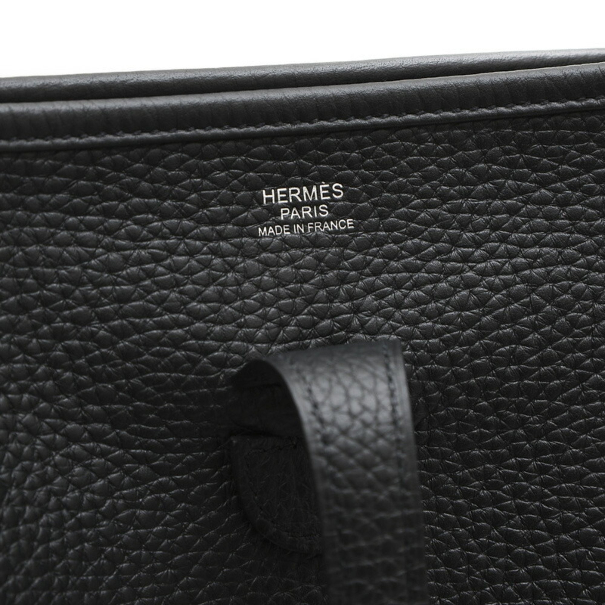 Hermes Evelyn 3 PM Shoulder Bag Taurillon Black B Stamp