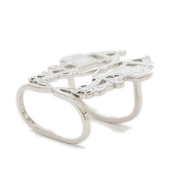 Hermes scarf ring Brid De Galla silver