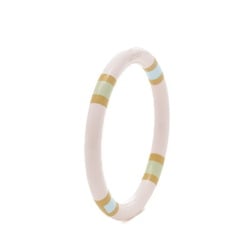 Hermes H Equipe PM Bracelet Bangle Lacquer Wood Pink T2 Size