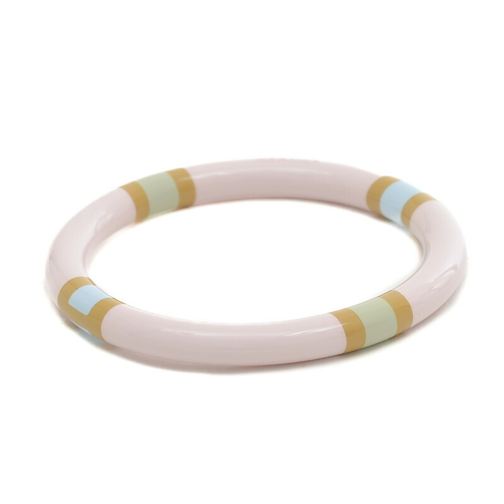 Hermes H Equipe PM Bracelet Bangle Lacquer Wood Pink T2 Size