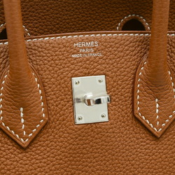 Hermes Birkin 25 handbag Togo Gold A stamp