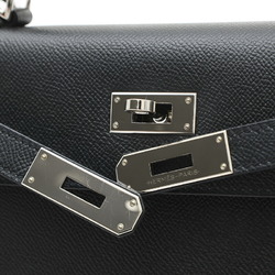 Hermes Kelly 28 Outer Stitched Handbag Epson Black Y Stamp