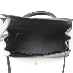 Hermes Kelly 28 Outer Stitched Handbag Epson Black Y Stamp