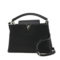 Louis Vuitton Capucines MM 2Way Handbag Taurillon Leather Black M42242