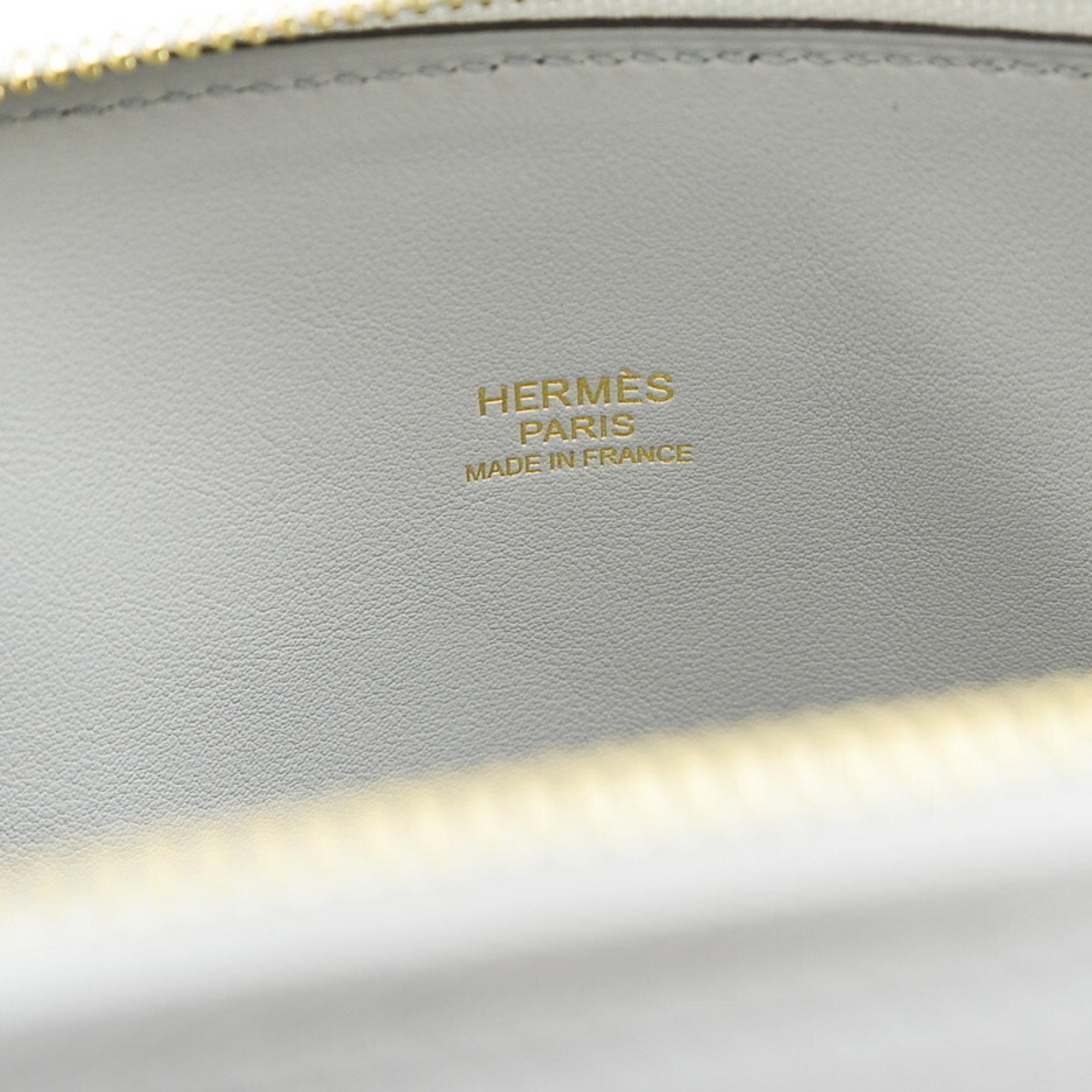 Hermes Bolide 31 handbag, Taurillon Clemence, blue pale, Z stamp