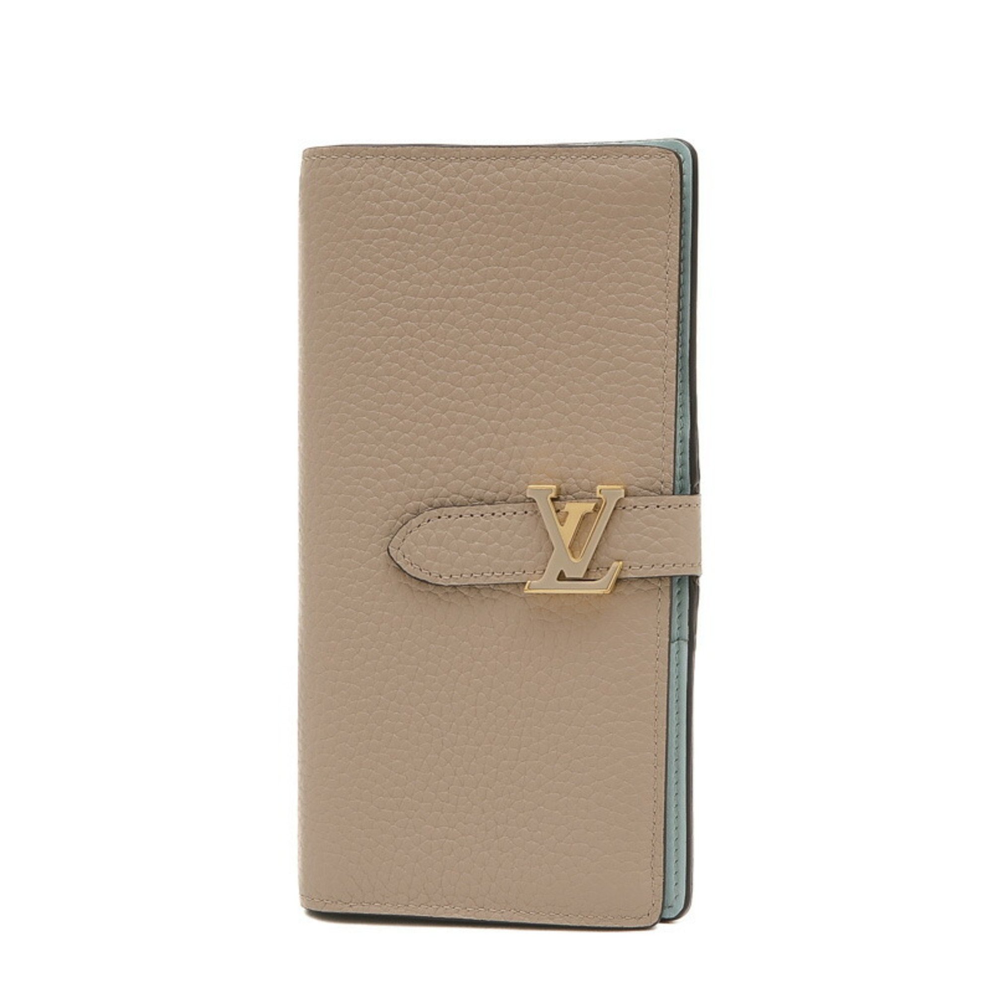 Louis Vuitton LV Vertical Wallet Bi-fold Long Taurillon Leather Gale M81367