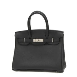 Hermes Birkin 30 Handbag Togo Black W Engraved