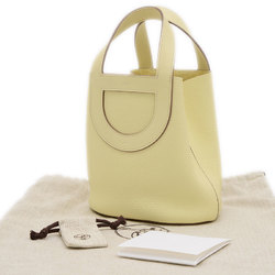 Hermes In the Loop 18 Shoulder Bag Taurillon Swift Jaune Milton W Engraved