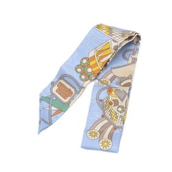 Hermes Twilly Scarf Odyssey Blue 100% Silk